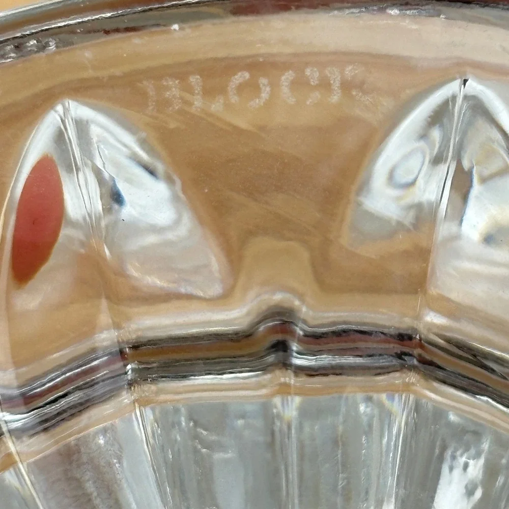 24% Lead Crystal Biscuit Jar W/Lid Ice Bucket By Block 8.5in Tall